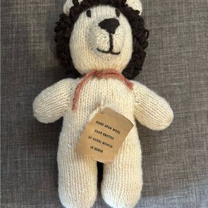 Hand Knitted Wool Lion Plush